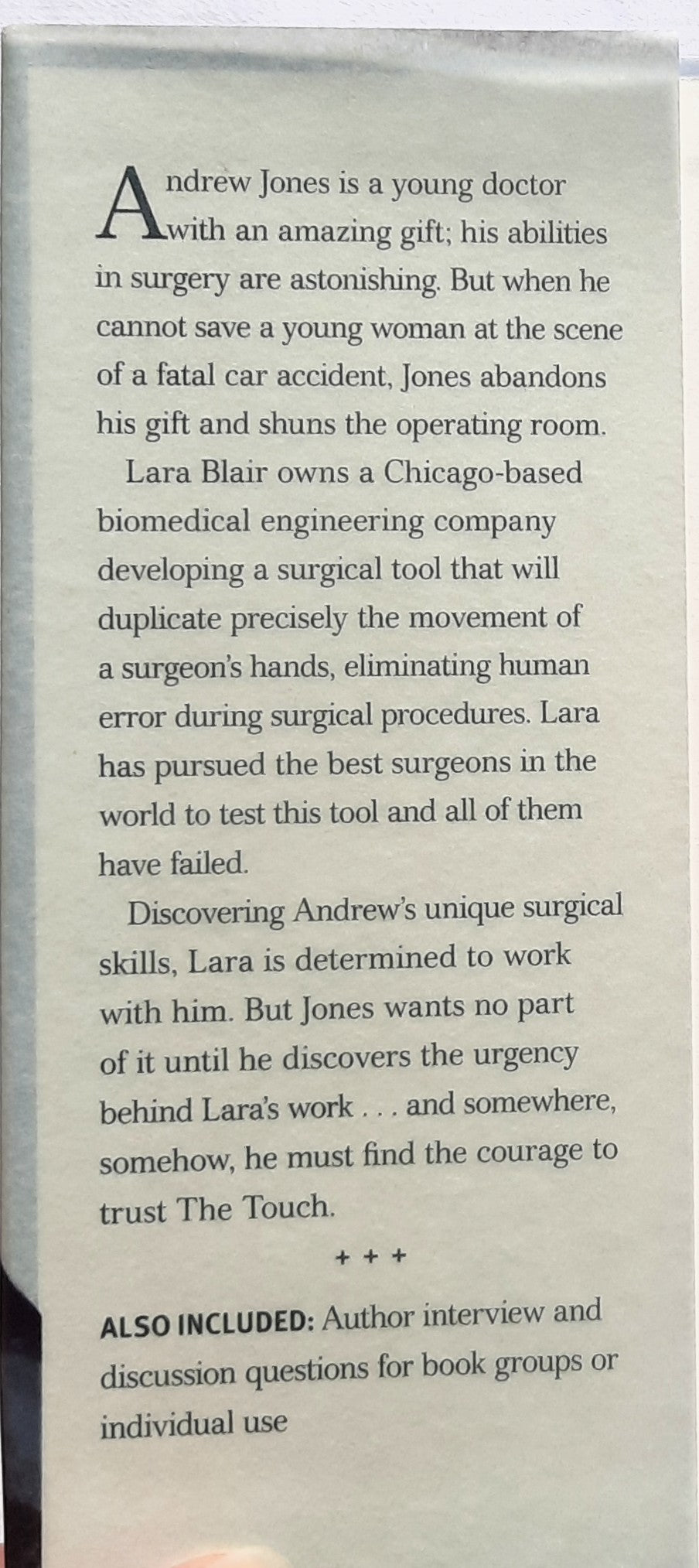 The Touch by Randall Wallace (New, 2011, HC, 304 pages, Tyndale Fiction)