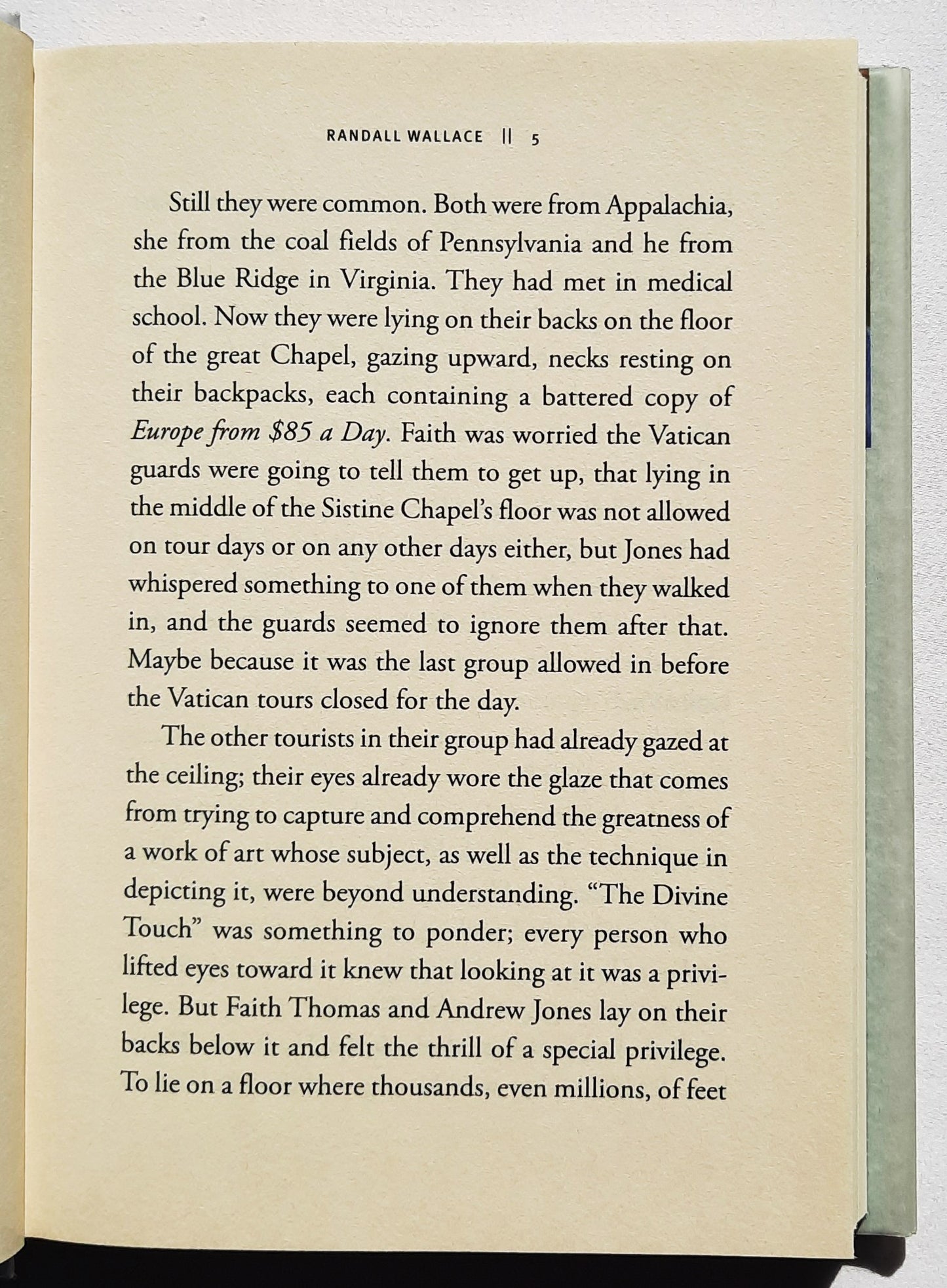 The Touch by Randall Wallace (New, 2011, HC, 304 pages, Tyndale Fiction)