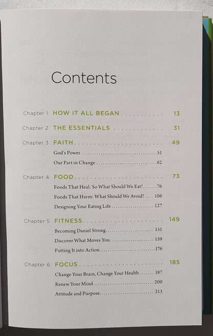 The Daniel Plan: 40 Days to a Healthier Life by Rick Warren; Daniel Amen; Mark Hyman (Very good, 2013, HC, 362 pages, Zondervan)