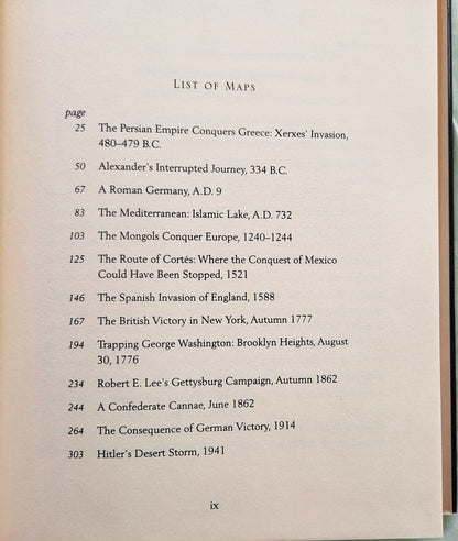 What If? The World's Foremost Military Historians Imagine What Might Have Been edited by Robert Cowley (Very good, 1999, HC, 395 pages, G.P. Putnam's Sons)