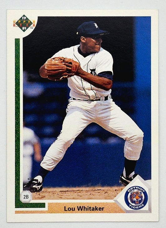 Whitaker Lou Detroit Tigers #367 2nd Base Upper Deck 1991 Baseball Card