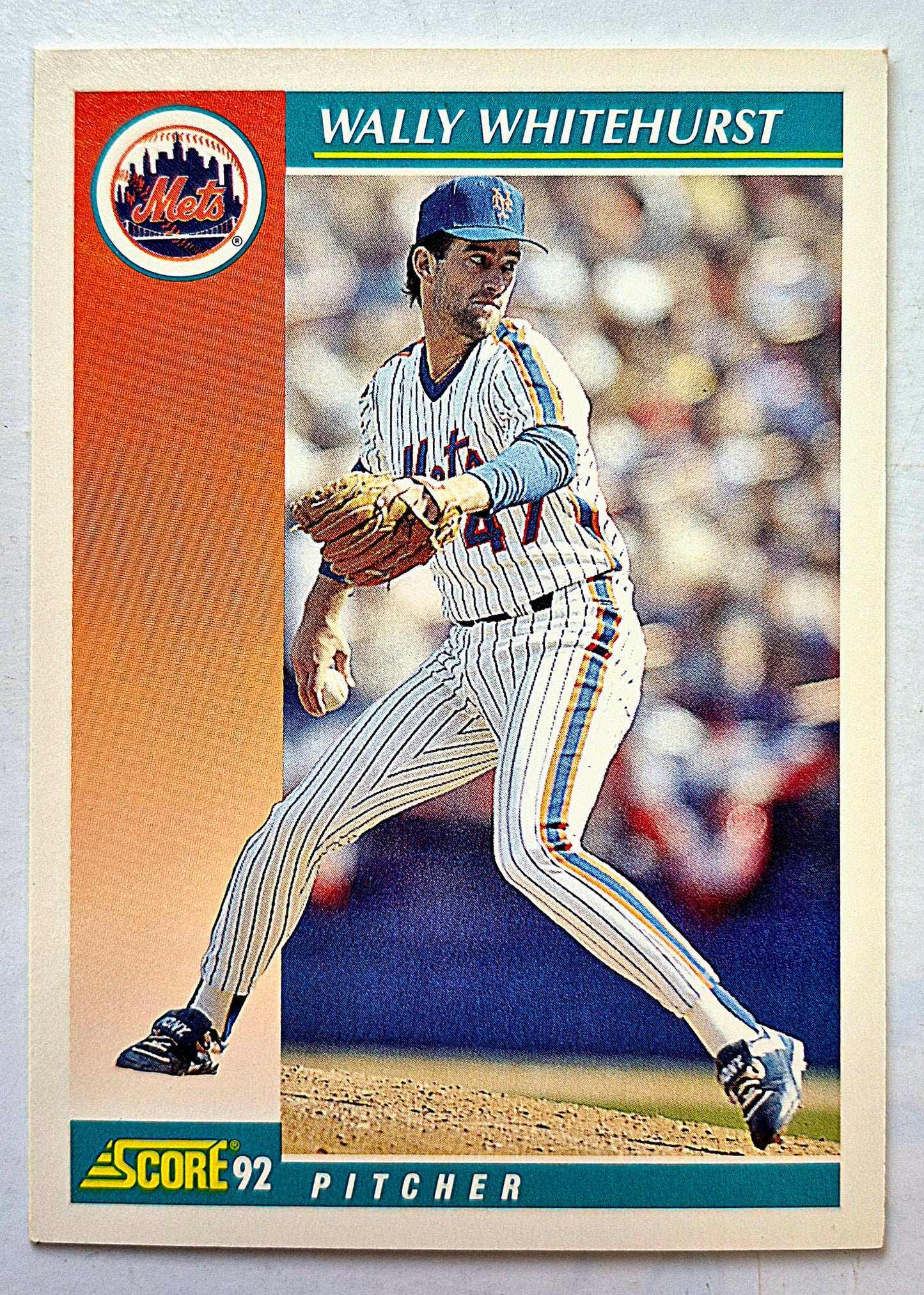 Whitehurst Wally New York Mets Pitcher #299 Score '92 Baseball Card