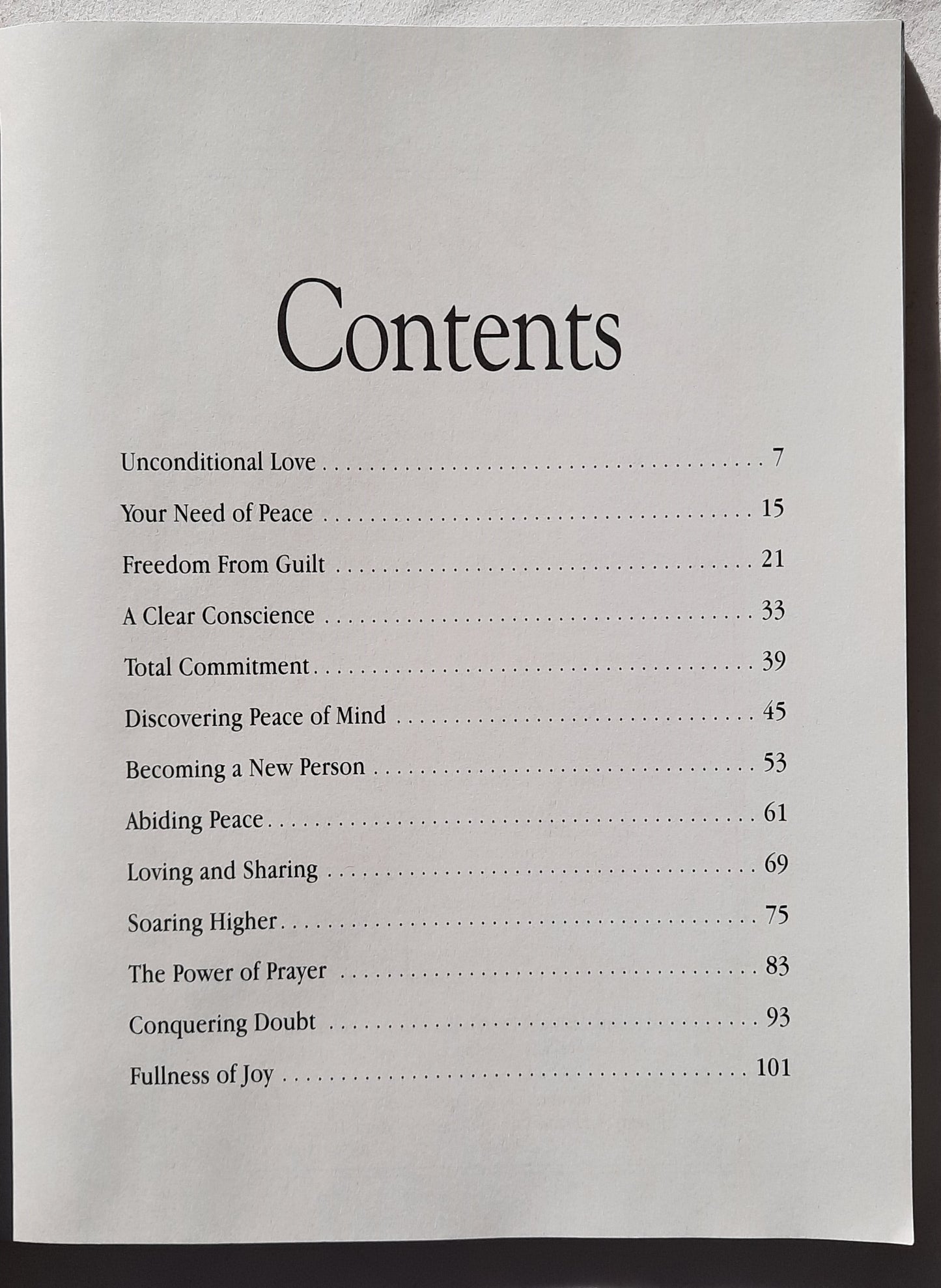 Peace Above the Storm: Freedom from Worry, Guilt and Fear by Ellen G. White (Very good, 1994, PBk, 111 pages, Pacific Press Pub.)