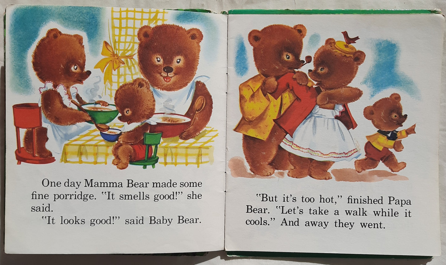 The Three Bears illustrated by Suzanne (Acceptable, 1955, HC, 28 pages, Western Publishing)