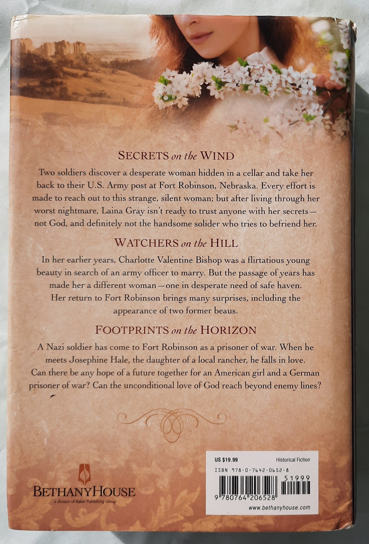 Secrets on the Wind by Stephanie Grace Whitson (Pine Ridge Portraits #1-3, Very good, 2008, HC, 704 pages, Bethany House)