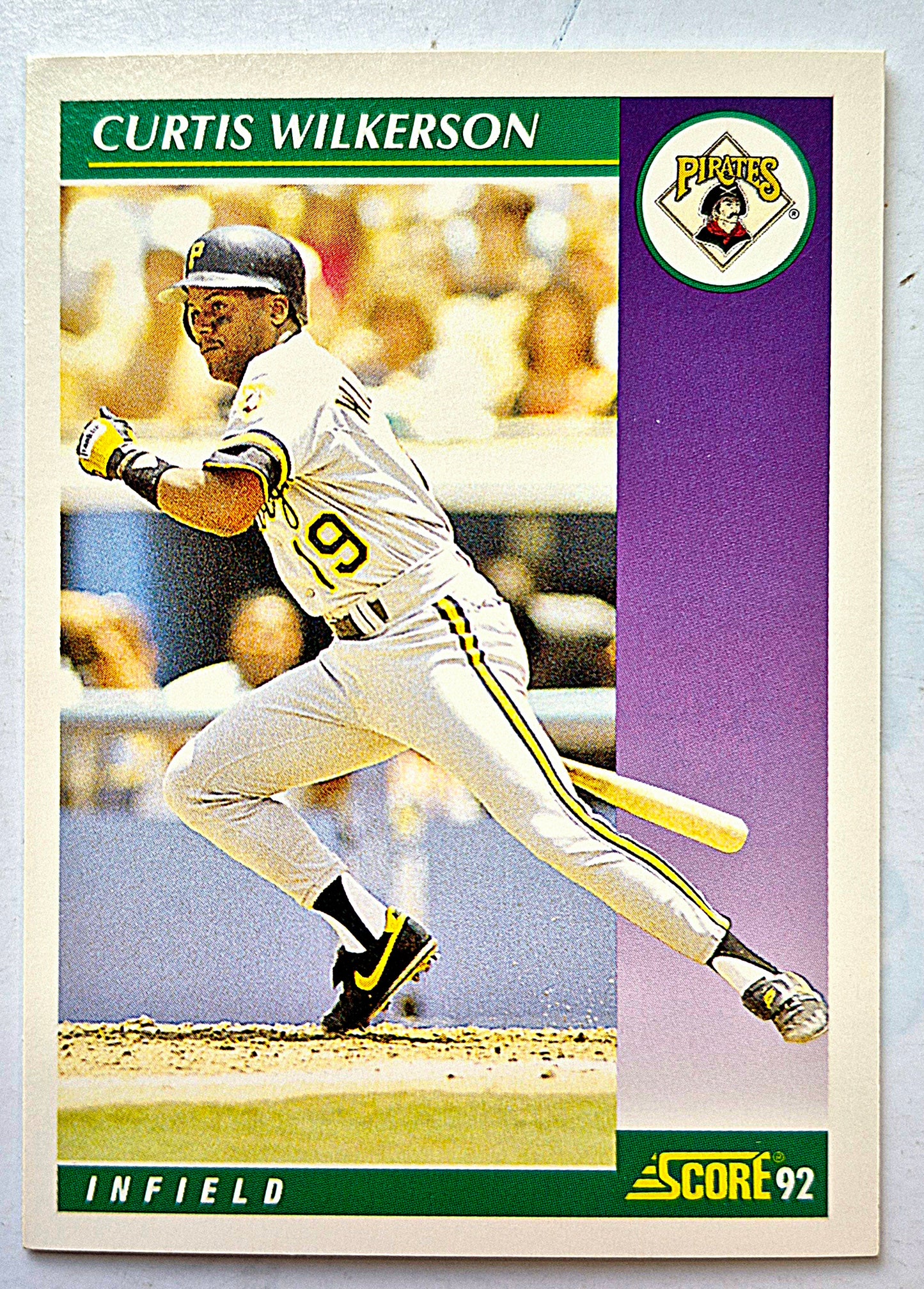 Wilkerson Curtis Pittsburgh Pirates Infield #382 Score '92 Baseball Card