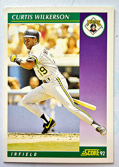 Wilkerson Curtis Pittsburgh Pirates Infield #382 Score '92 Baseball Card