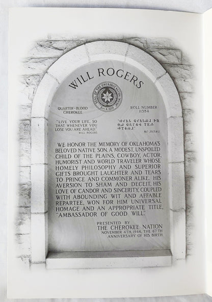 A Pictorial Tribute to An American Legend: Will Rogers by K'Raveill (Sehr gut, 32 Seiten, Broschur)