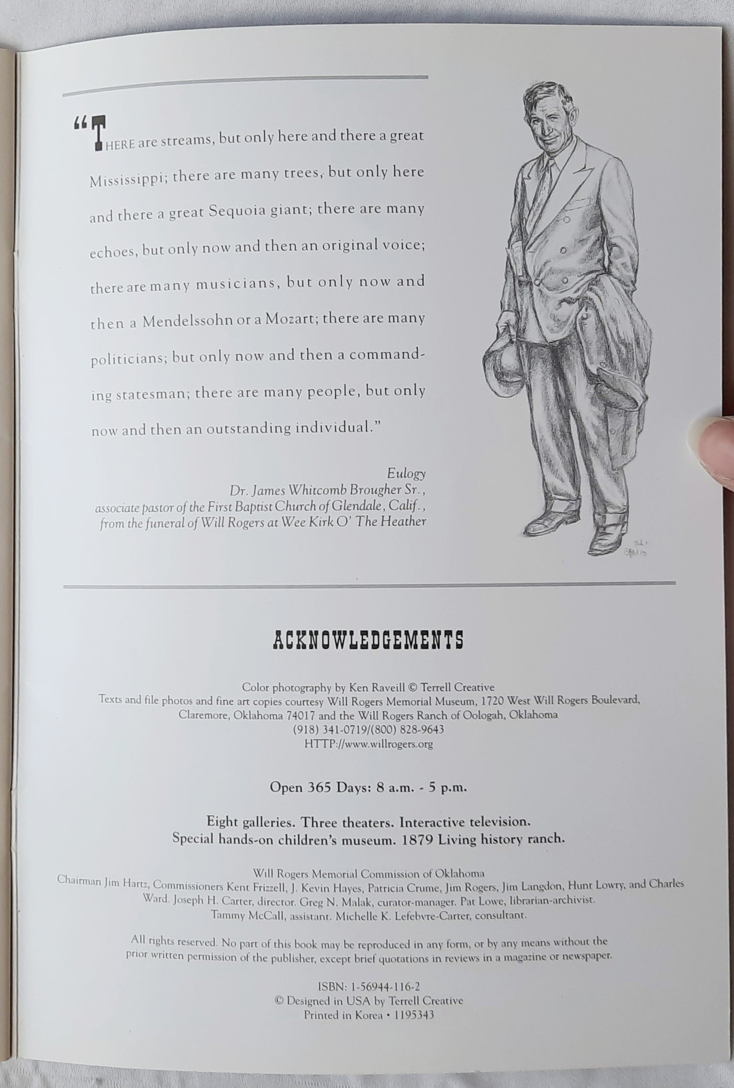 A Pictorial Tribute to An American Legend: Will Rogers by K'Raveill (Sehr gut, 32 Seiten, Broschur)