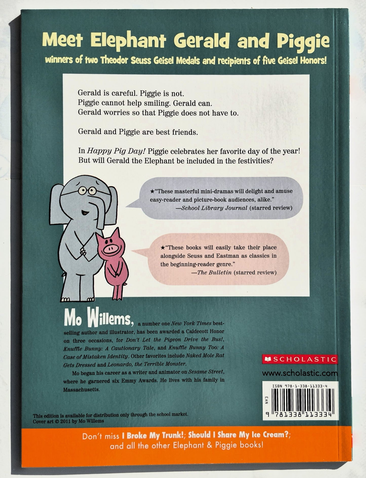 Happy Pig Day! by Mo Willems (Elephant & Piggie, 2016, Pbk, 60 Seiten, Scholastic)