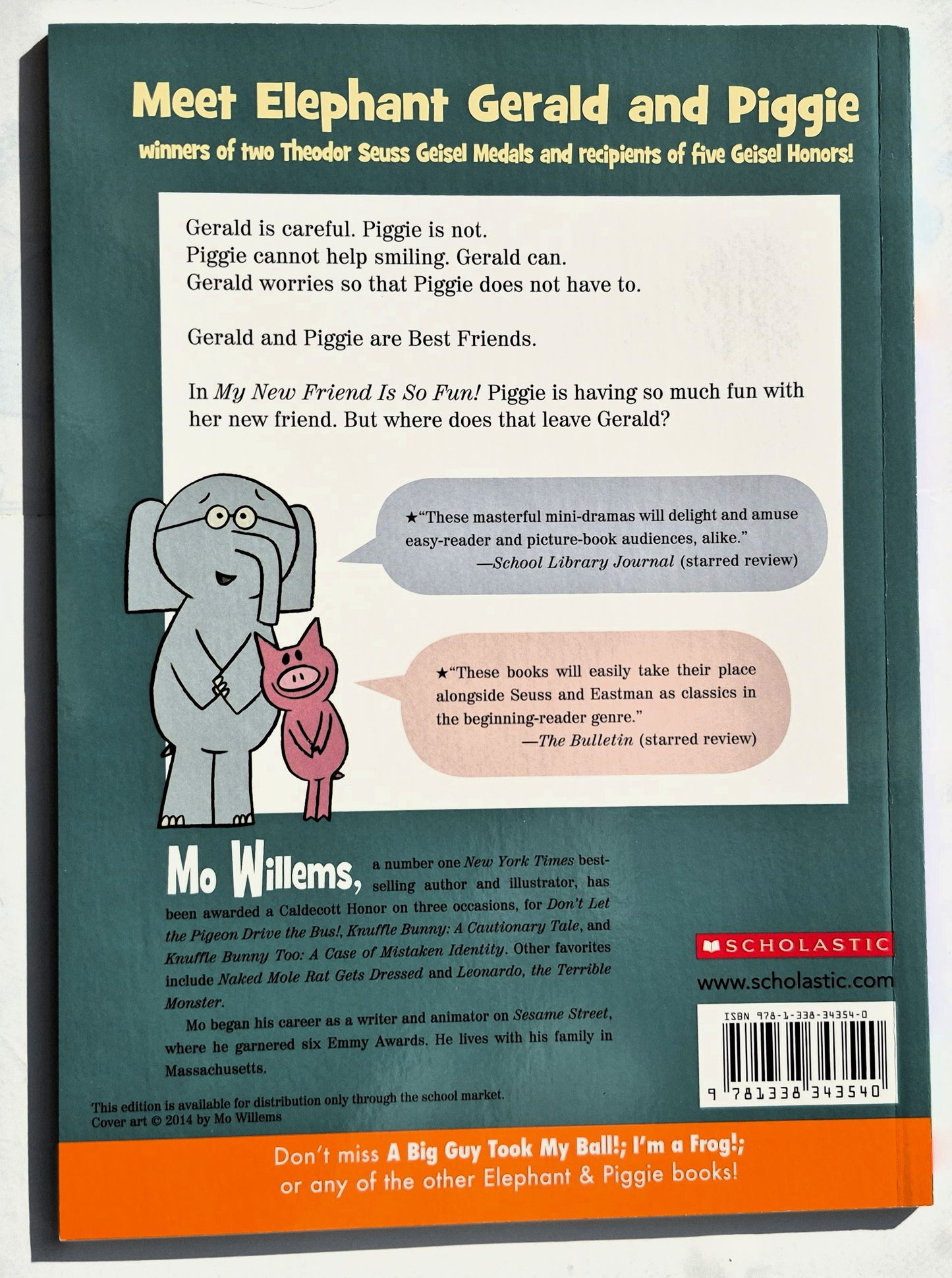 My New Friend Is So Fun! von Mo Willems (Elephant & Piggie, 2018, Pbk, 60 Seiten, Scholastic)