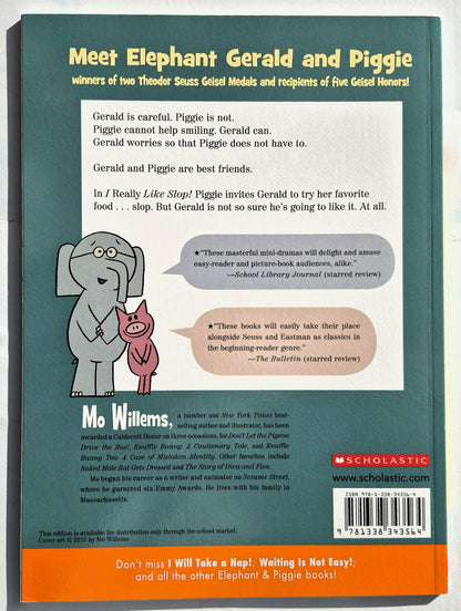 Ich mag Slop wirklich gern! von Mo Willems (Elephant & Piggie, 2018, Pbk, 60 Seiten, Scholastic)