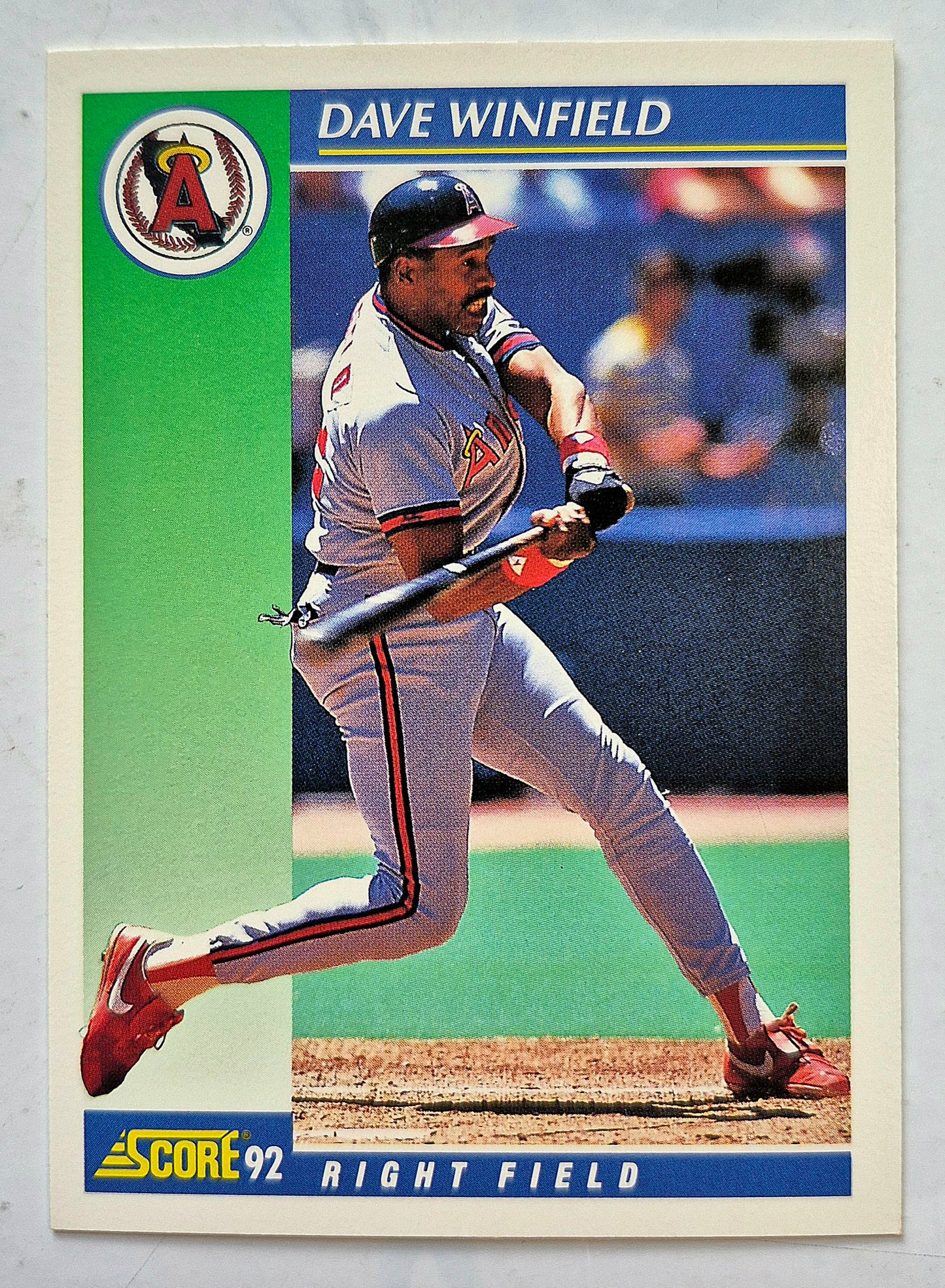 Winfield Dave California Angels Right Field #32 Score '92 Baseball Card