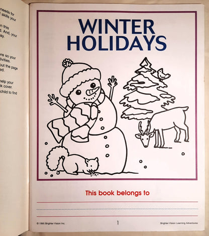 Winter Holidays by Catherine Hernandez (Very good, Brighter Vision, Pbk, 1995)