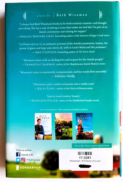 A Picture of Love #1 by Beth Wiseman (The Amish Inn, New, 2020, HC, 336 pages, The Amish Inn)