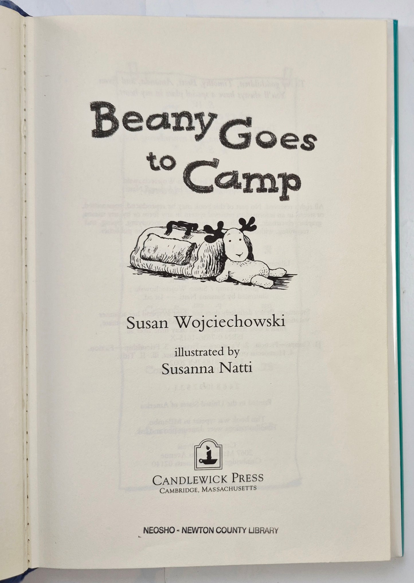 Beany Goes to Camp von Susan Wojciechowski; Susanna Natti (Sehr gut, 2002, geb., 110 Seiten, Candlewick Press)