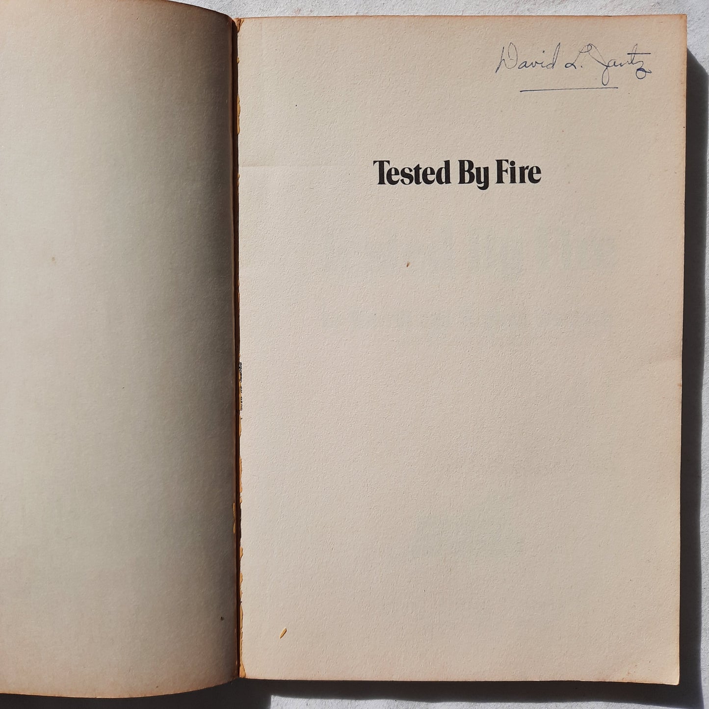 Tested By Fire: A true story of courage and faith by Merrill and Virginia Womach (Good, 1976, Pbk, 128 pages, Fleming H. Revell_