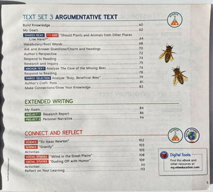 Wonders Grade 5 Reading/Writing Companion Units 5-6 McGraw-Hill, Gut, 2023, Pbk, 227 Seiten)