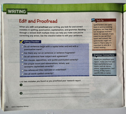 Wonders Grade 5 Reading/Writing Companion Units 5-6 McGraw-Hill, Gut, 2023, Pbk, 227 Seiten)
