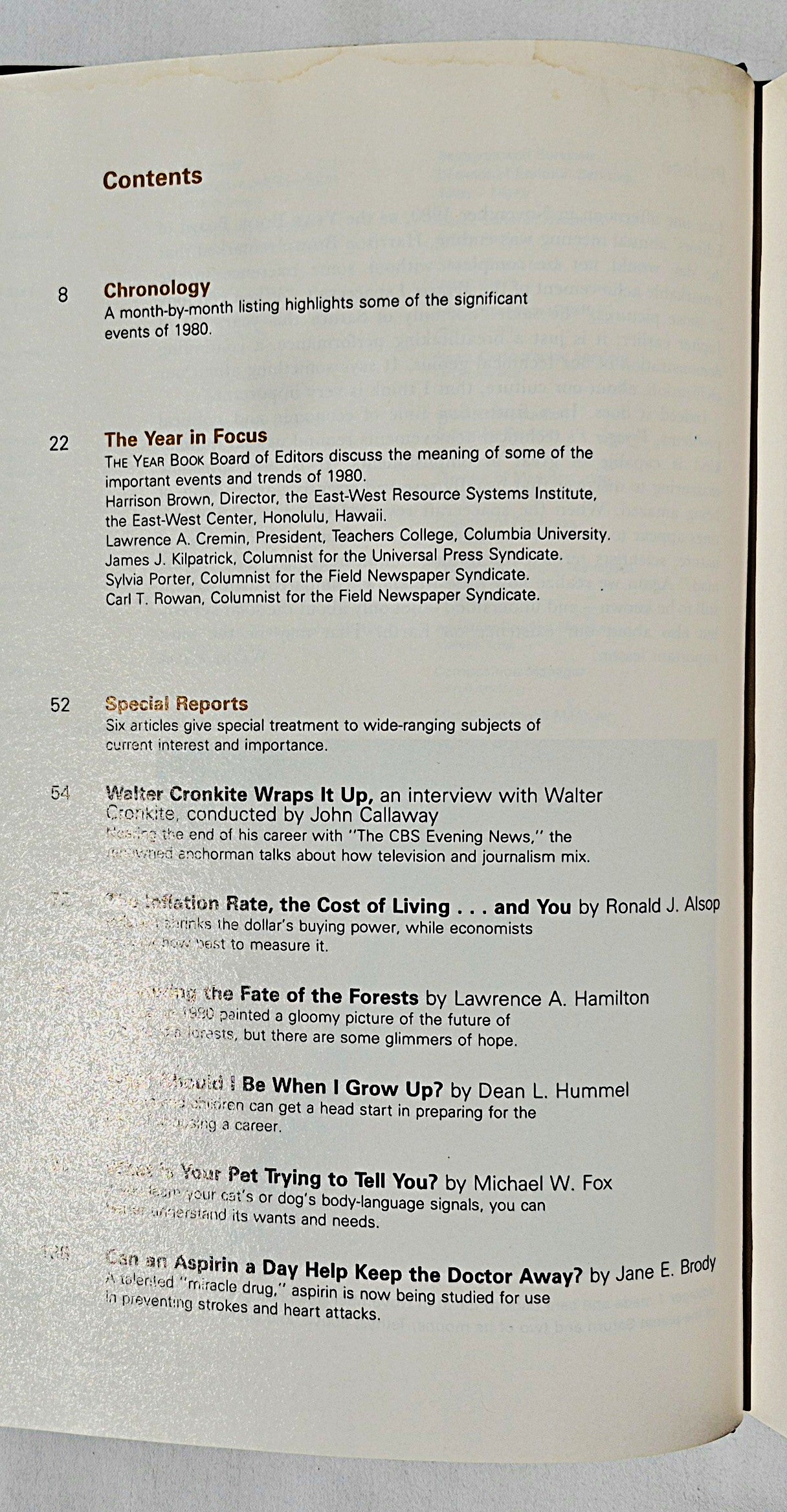 The 1981 World Book Year Book (Gut, 1981, HC, 608 Seiten, World Book-Childcraft)