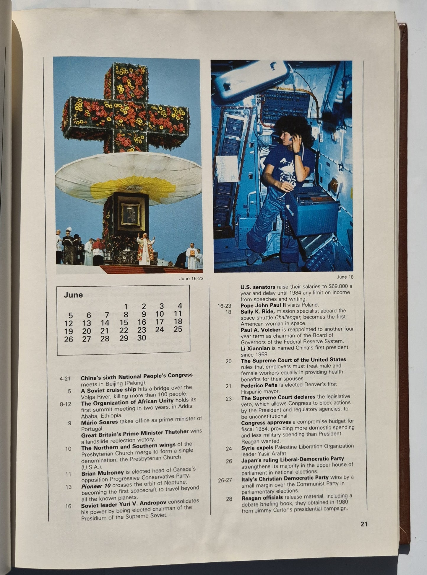 The 1984 World Book Year Book editor William H. Nault (Sehr gut, 1984, HC, 608 Seiten, World Book-Childcraft)