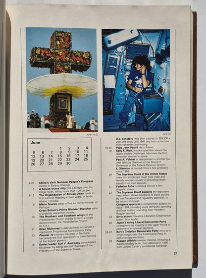 The 1984 World Book Year Book editor William H. Nault (Sehr gut, 1984, HC, 608 Seiten, World Book-Childcraft)