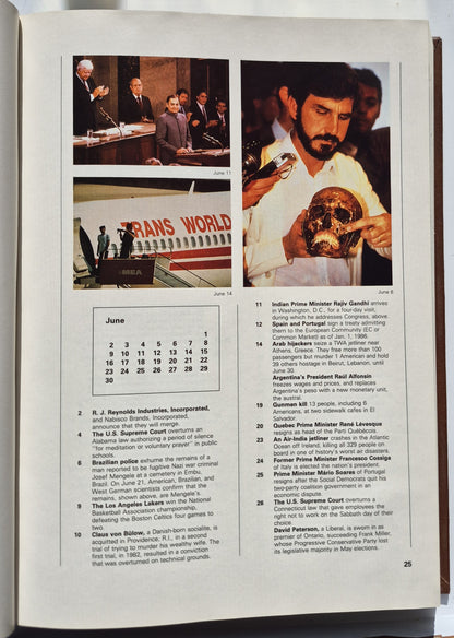 The 1986 World Book Year Book herausgegeben von William H. Nault (Sehr gut, 1986, HC, 608 Seiten, World Book-Childcraft)