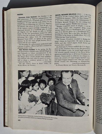 The 1986 World Book Year Book herausgegeben von William H. Nault (Sehr gut, 1986, HC, 608 Seiten, World Book-Childcraft)