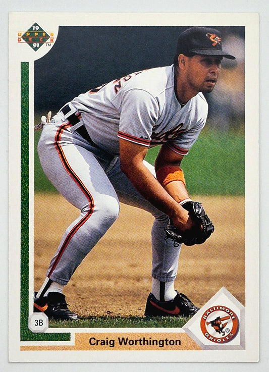 Worthington Craig Baltimore Orioles #141 3rd Base Upper Deck 1991 Baseball Card