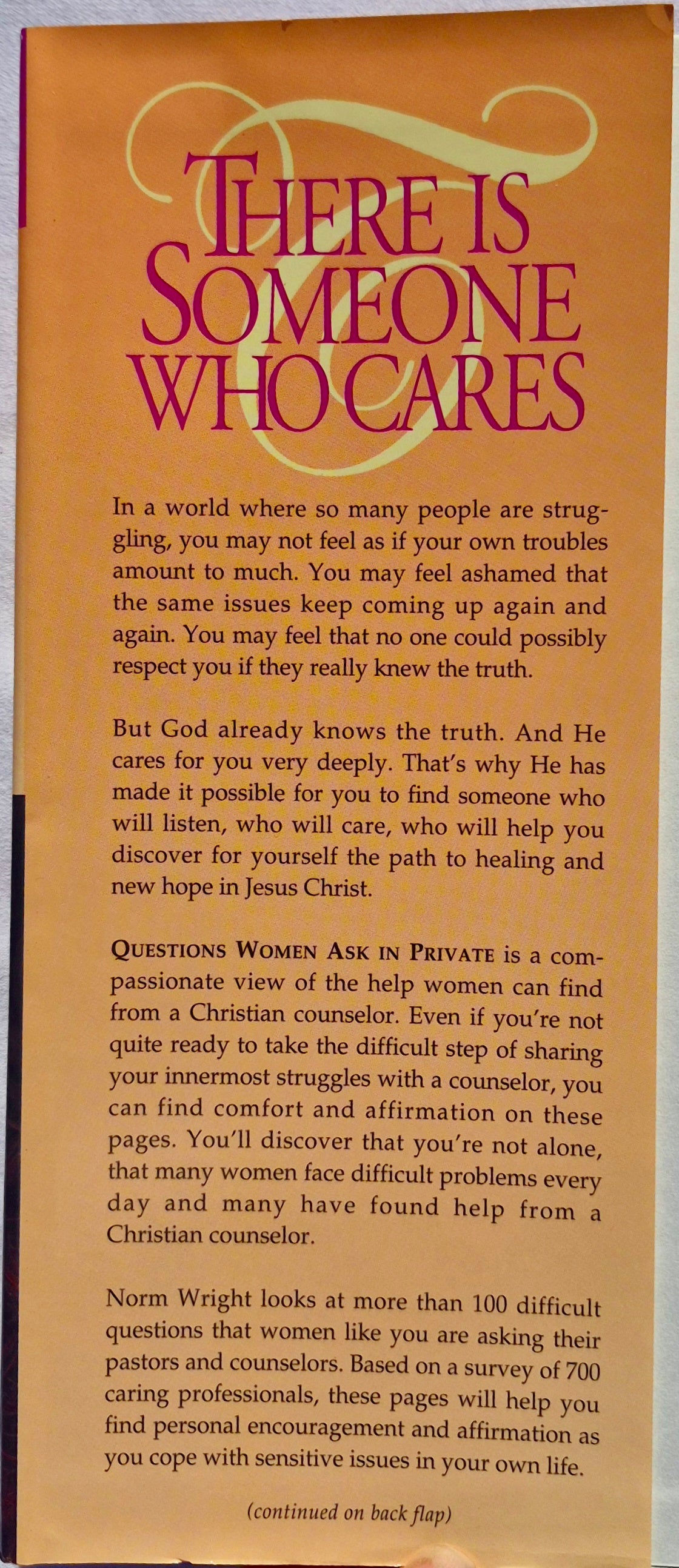 Questions Women Ask in Private: Trusted Counsel on the Most Compelling Issues Women Face Today von H. Norman Wright (Sehr gut, 1993, gebunden, 426 Seiten, Regal Books)