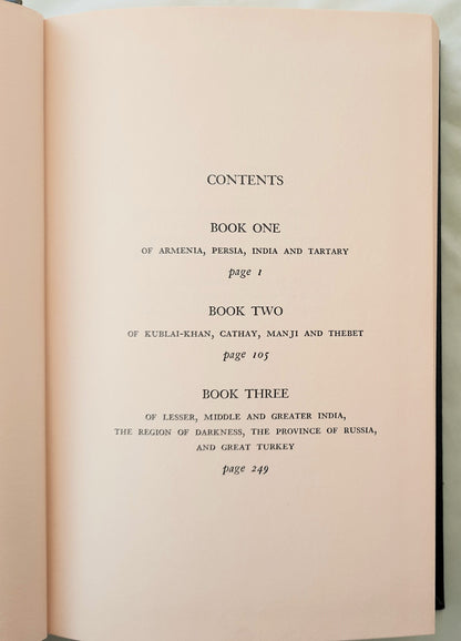The Travels of Marco Polo the Venetian translated by William Marsden; edited by Thomas Wright (Good, 1948, HC, 345 pages, Doubleday & Co. The Programmed Classics)