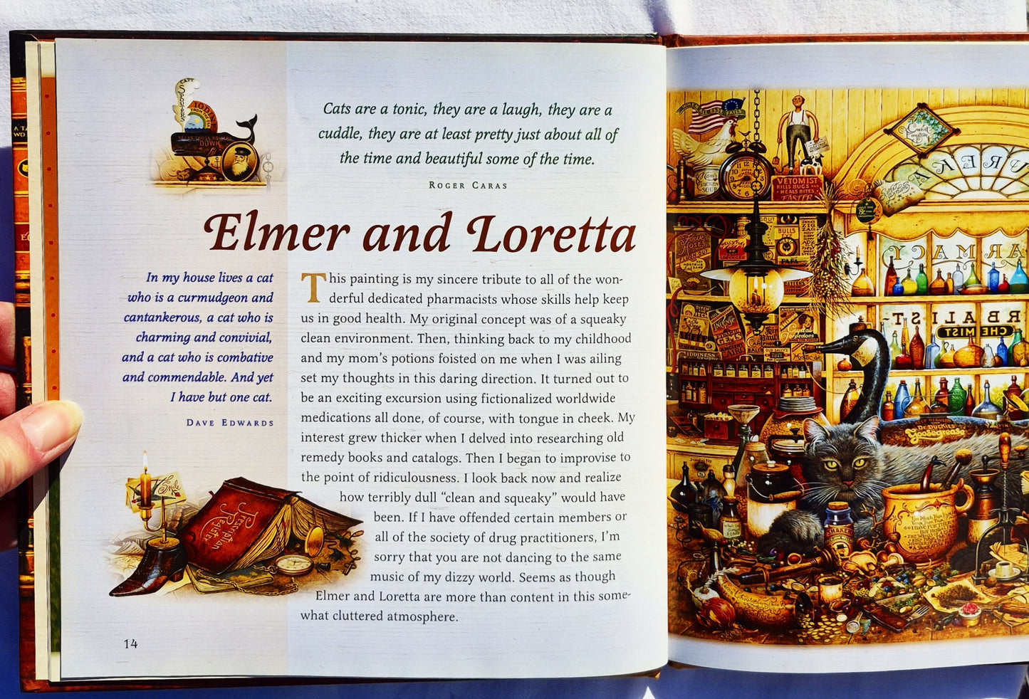 Cat Tales: Snippets on Life from Our Favorite Felines by Charles Wysocki (Very good, 2002, HC, 48 pgs, Harvest House)