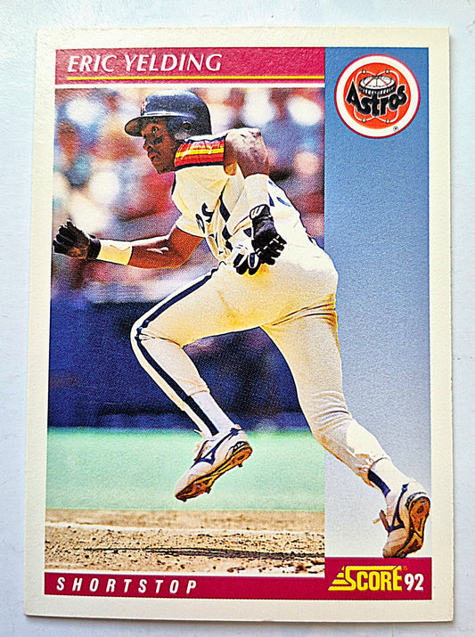Yelding Eric Houston Astros Shortstop #197 Score '92 Baseball Card