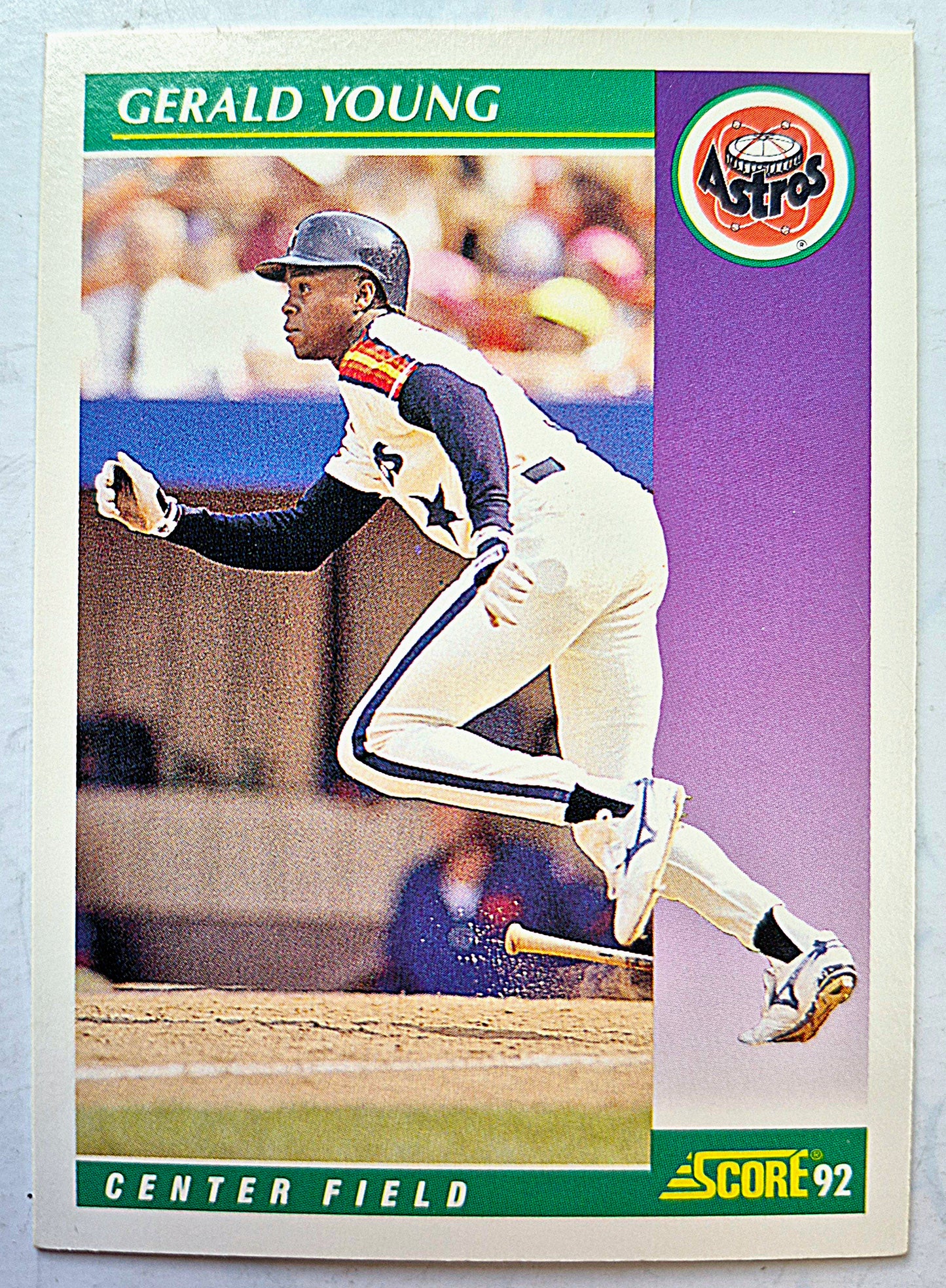 Young Gerald Houston Astros Center Field #346 Score '92 Baseball Card