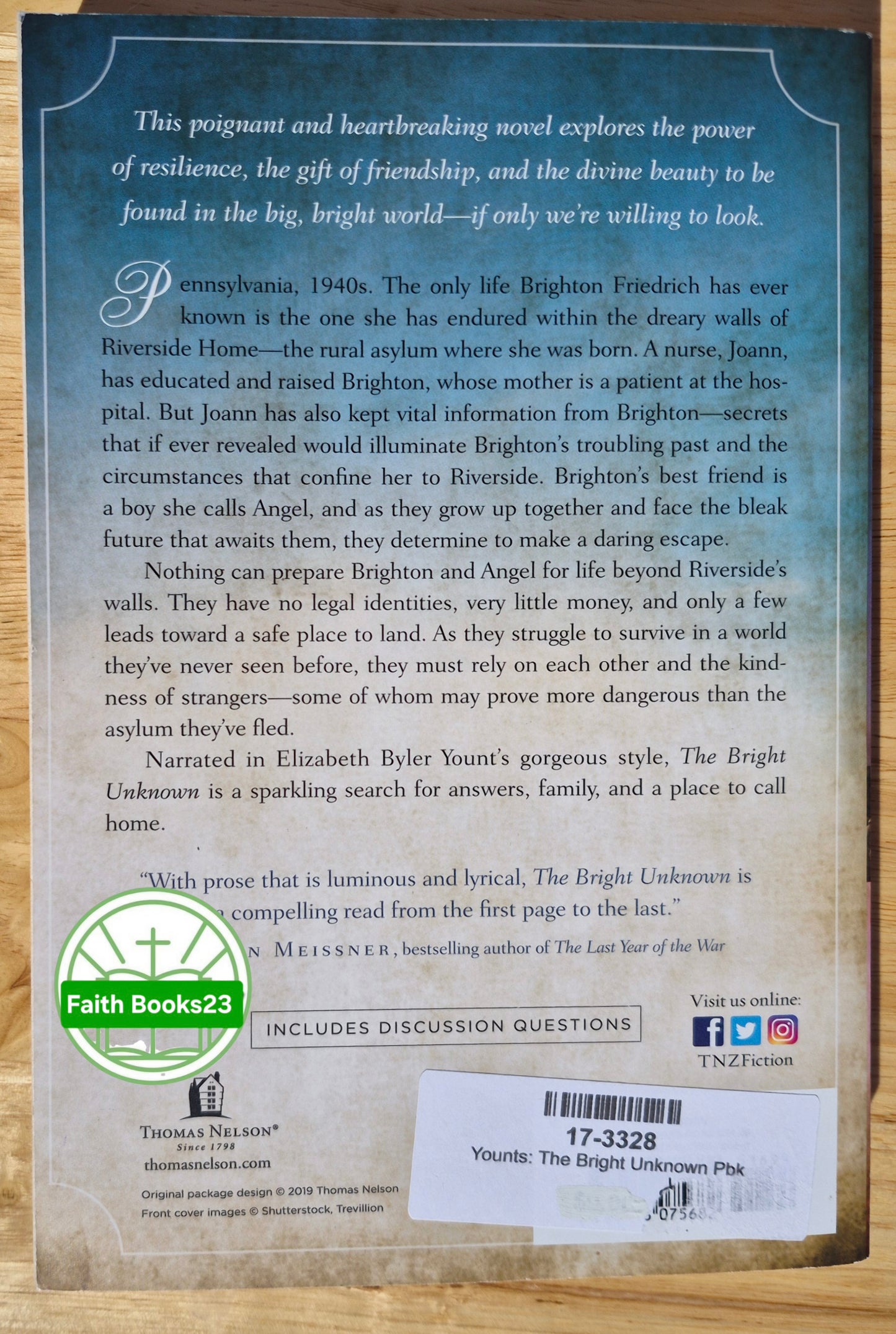 The Bright Unknown von Elizabeth Byler Younts (Neu, 2019, Taschenbuch, 356 Seiten, Thomas Nelson)