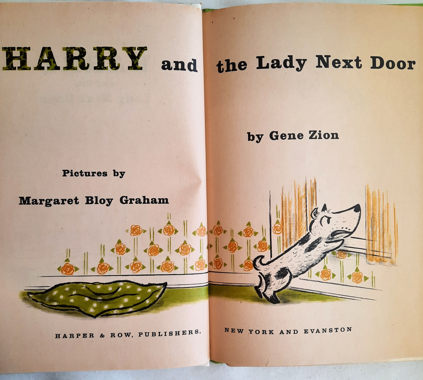 Harry and the Lady Next Door by Gene Zion (Good, 1960, HC, 61 pages, Weekly Reader Books)